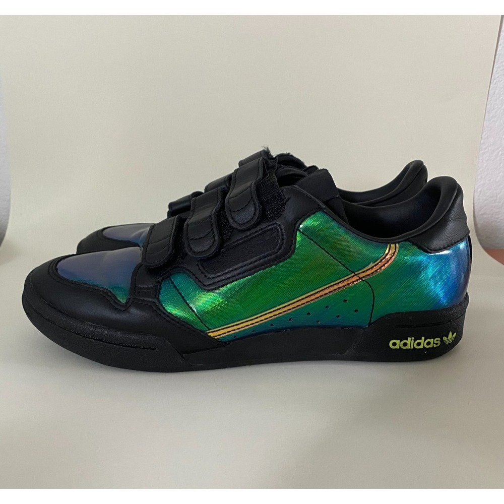 Adidas‎ Continental 80 Women's Sneaker Size 7 Green Black Gold Iridescent EE8738